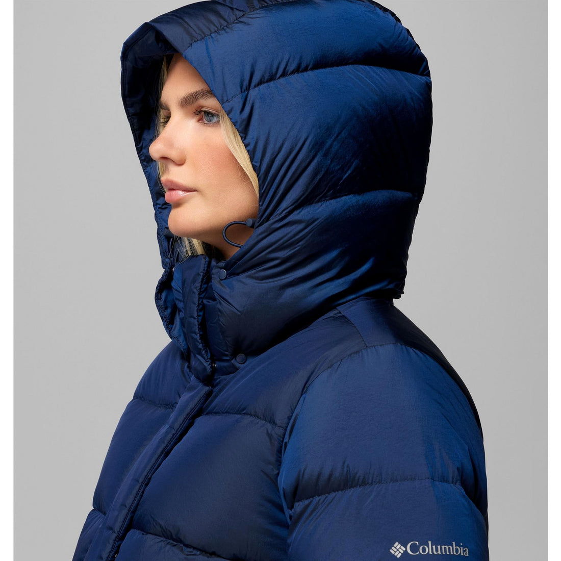 Columbia Women's Amaze Puff Hooded Jacket - Collegiate Navy High Shine