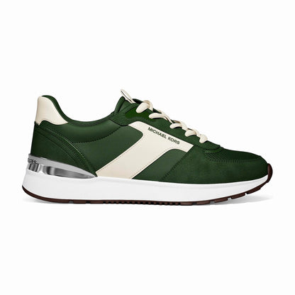 Michael Kors Remy Mixed-Media Trainer - AMAZON GREEN