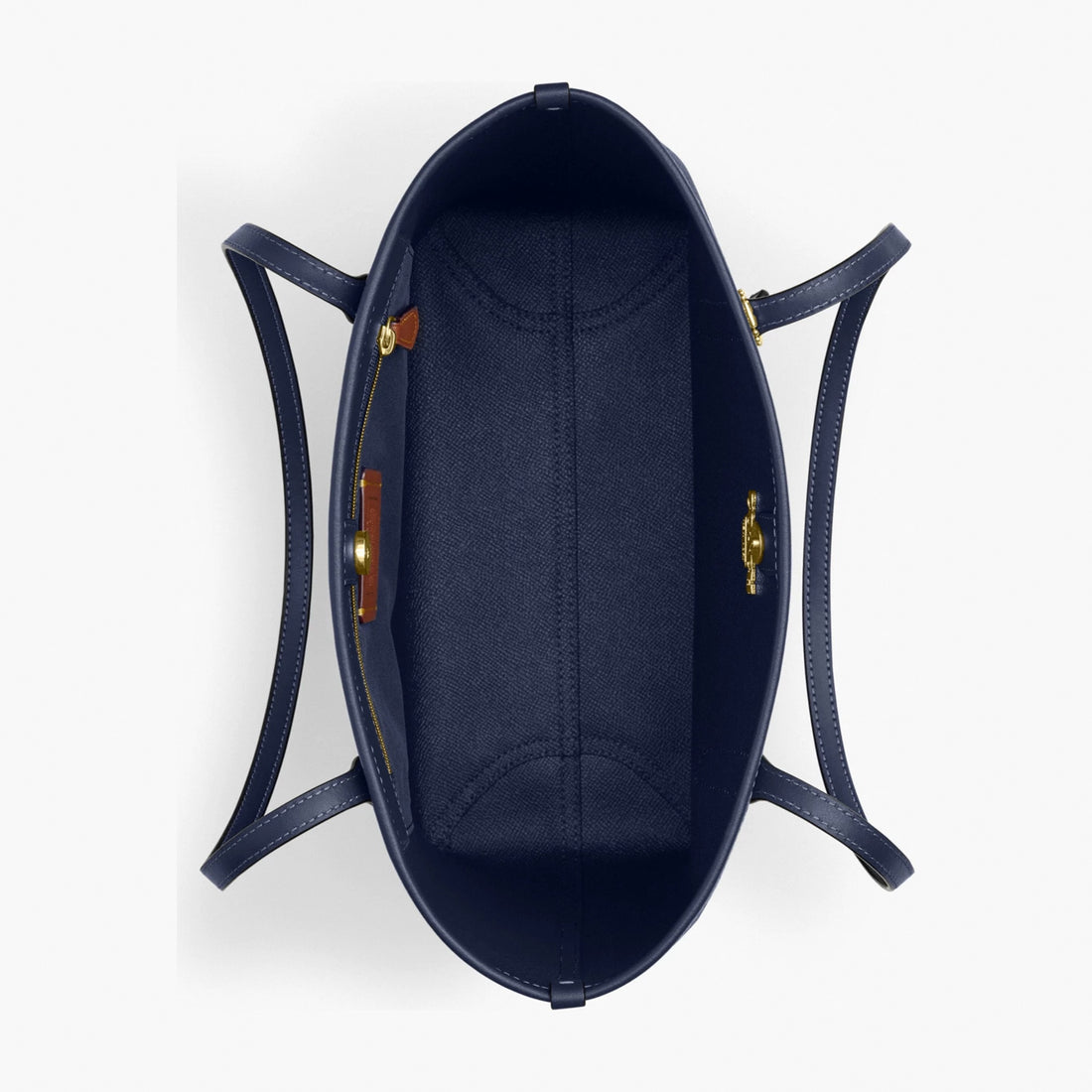 Coach Medium City Tote Bag In Signature Canvas - Gold/Navy
