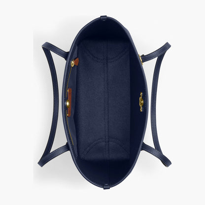 Coach Medium City Tote Bag In Signature Canvas - Gold/Navy