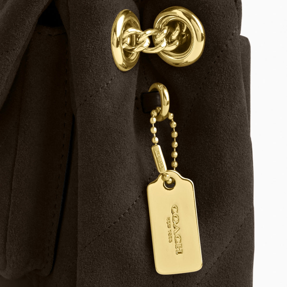 Coach Elodie Crossbody Bag 18 With Quilting - Im/Ebony