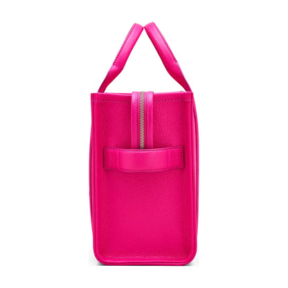 Marc Jacobs The Leather Medium Tote Bag - HOT PINK