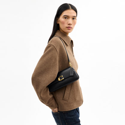 Coach Jet Shoulder Bag - Brass/Black