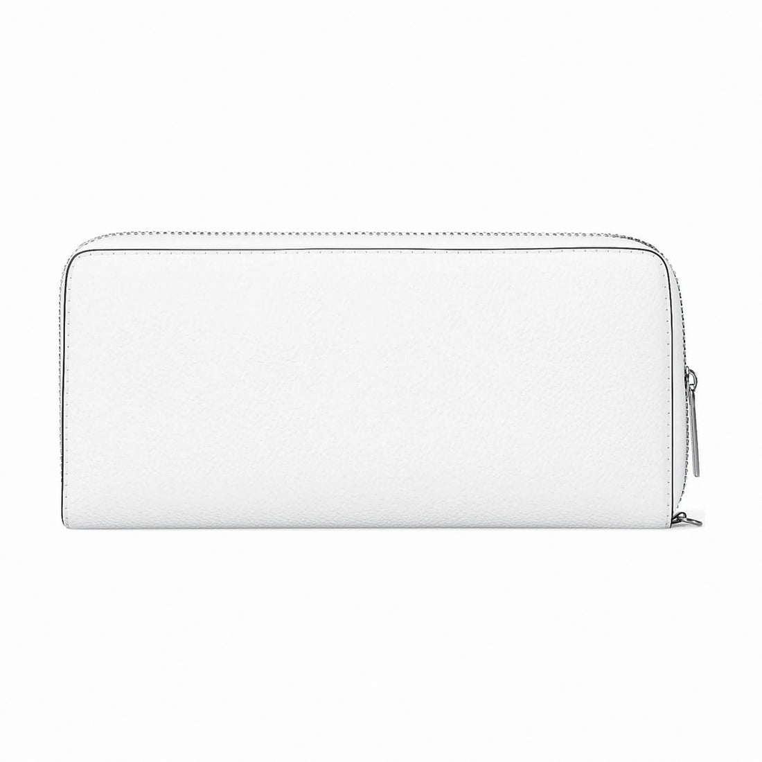 Michael Kors Large Pebbled Leather Continental Wallet - OPTIC WHITE