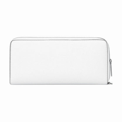 Michael Kors Large Pebbled Leather Continental Wallet - OPTIC WHITE