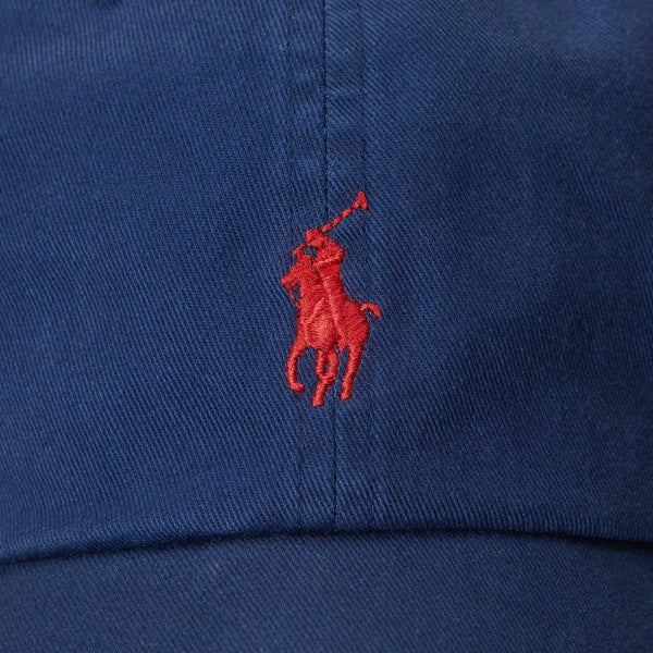 Polo Ralph Lauren The Iconic Cotton Chino Ball Cap - Newport Navy/ Red