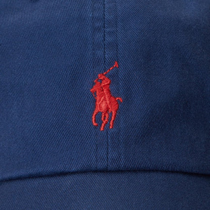 Polo Ralph Lauren The Iconic Cotton Chino Ball Cap - Newport Navy/ Red