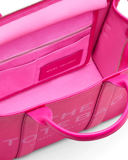 Marc Jacobs The Leather Medium Tote Bag - HOT PINK
