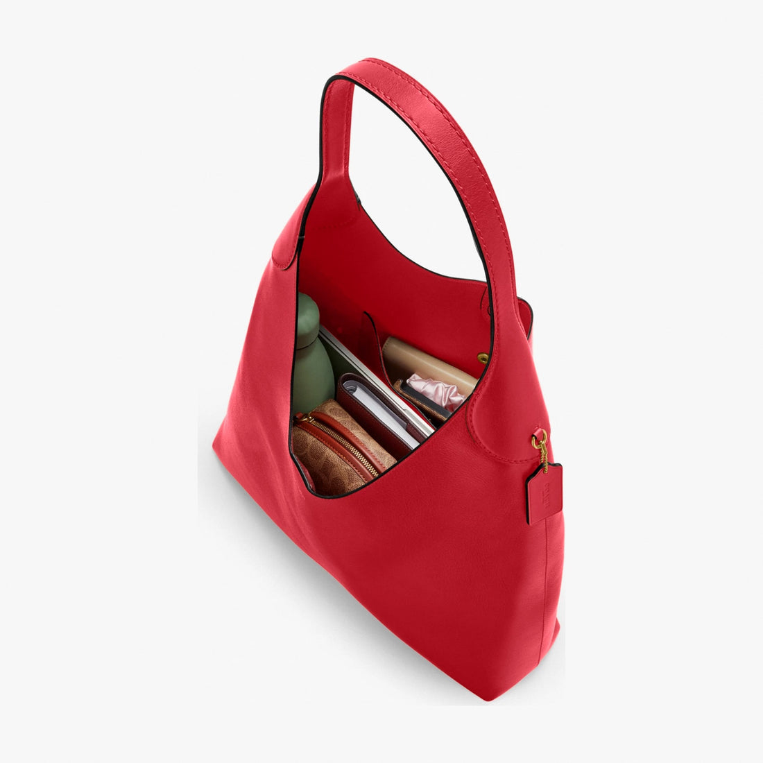 Coach Brooklyn Shoulder Bag 28 - Brass/Scarlet