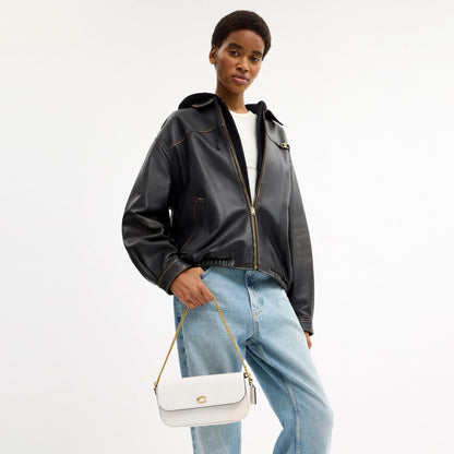 Coach Brook Flap Chain Bag - Brass/Chalk