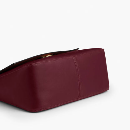 Coach Etta Flap Bag - Im/Dark Cherry