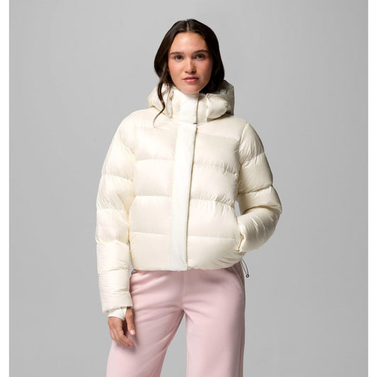 Columbia Women's Amaze Puff Hooded Jacket - Sea Salt Pearl Shine
