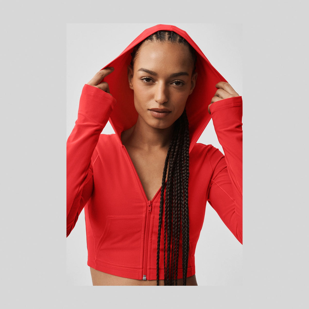 Alo Yoga Alosoft Sincere Fitted Jacket - Bright Red