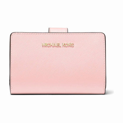 Michael Kors Medium Crossgrain Leather Wallet - POWDER BLUSH