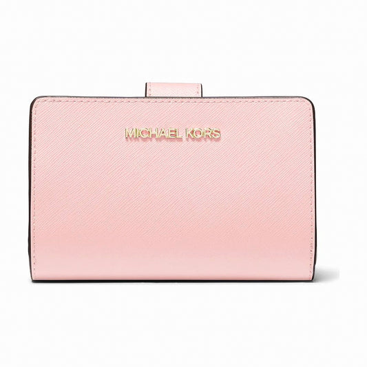 Michael Kors Medium Crossgrain Leather Wallet - POWDER BLUSH