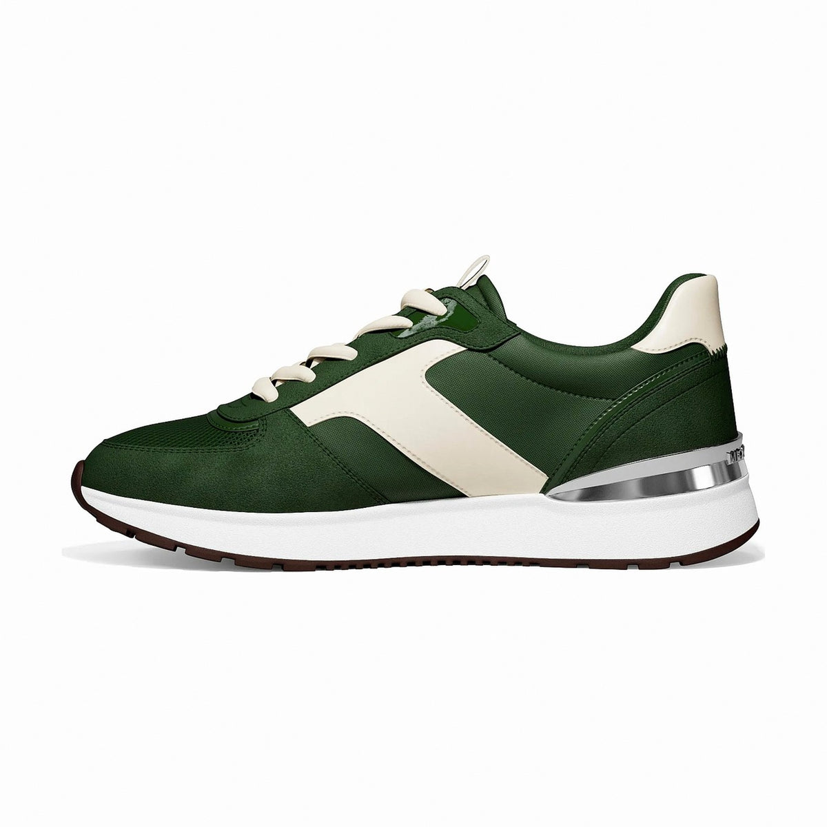 Michael Kors Remy Mixed-Media Trainer - AMAZON GREEN