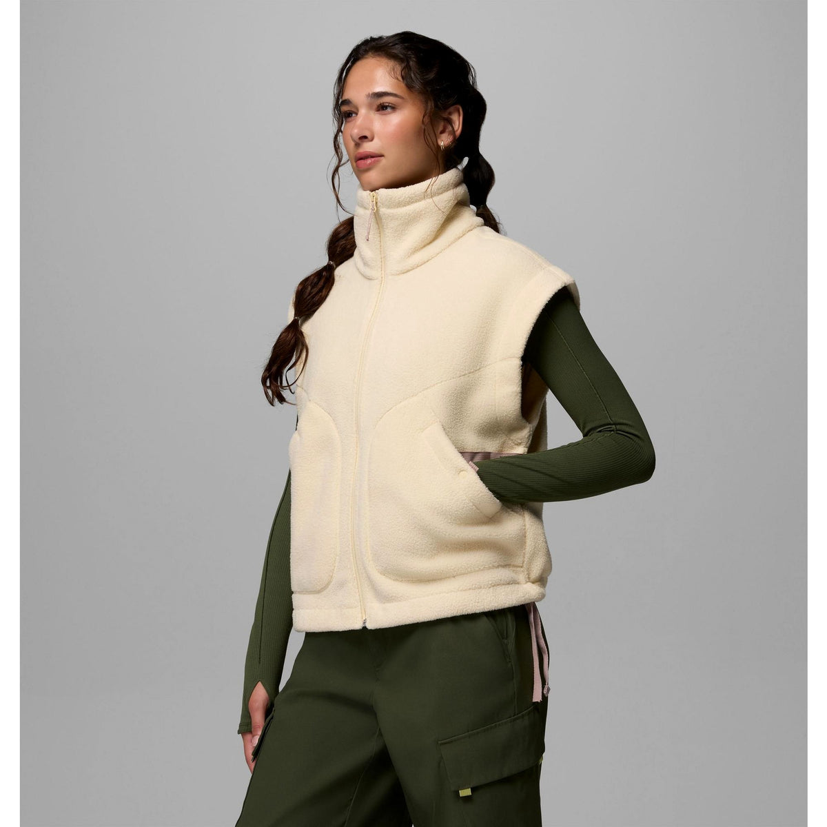 Columbia Women's Misty Moondrift MTR Fleece Relaxed Vest - Glove Yellow