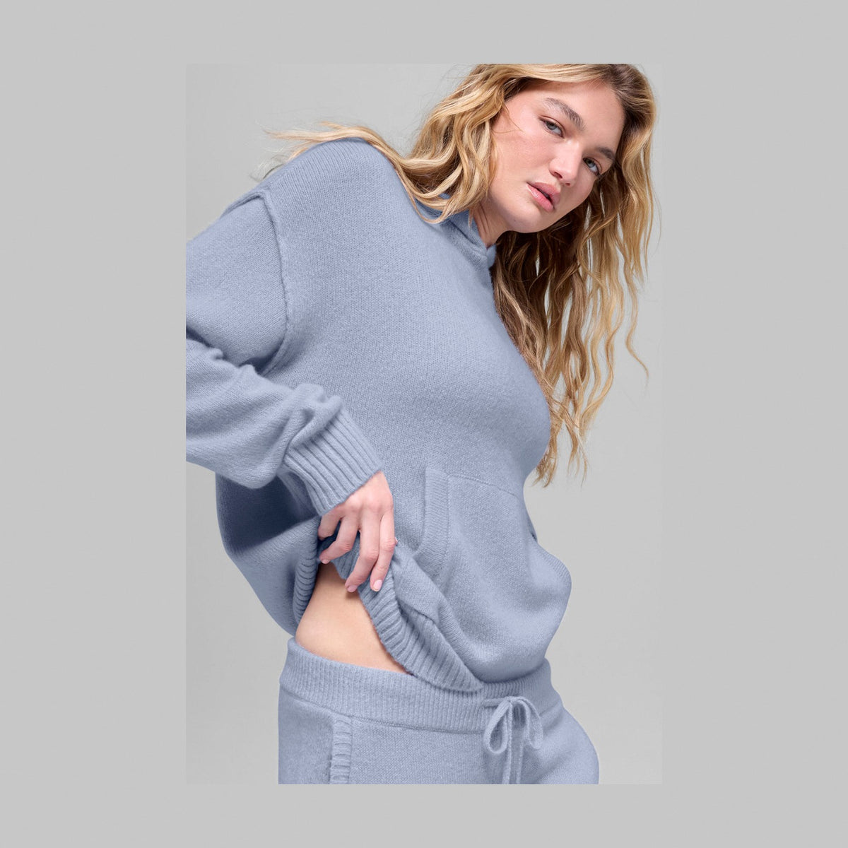 Alo Yoga Wool Cashmere New Class Hoodie - Winter Frost