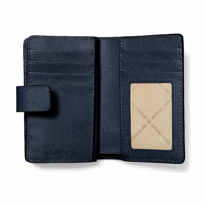 Michael Kors Medium Saffiano Leather Wallet - NAVY