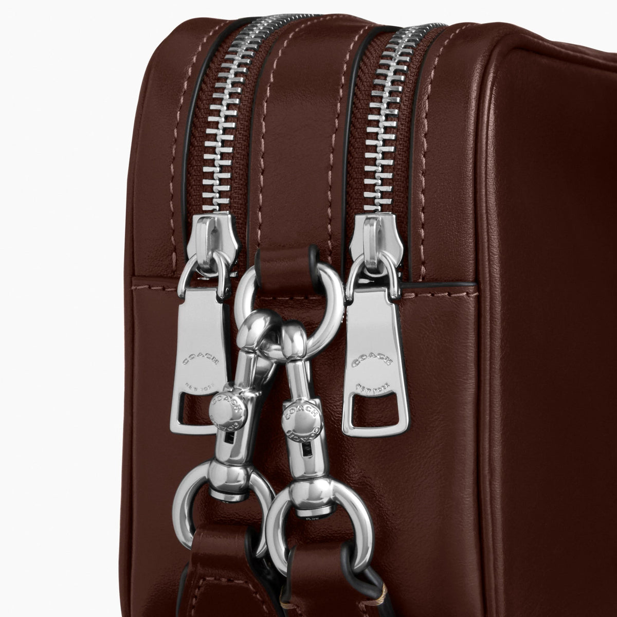 Coach Mini Carey Crossbody Bag - Silver/Maple