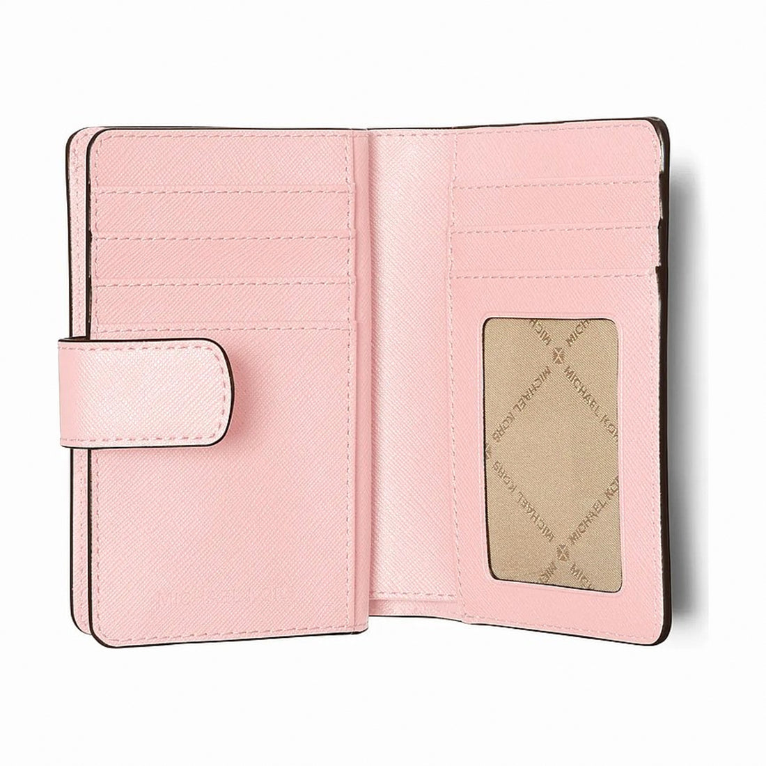 Michael Kors Medium Crossgrain Leather Wallet - POWDER BLUSH