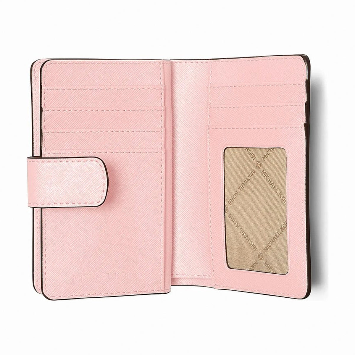 Michael Kors Medium Crossgrain Leather Wallet - POWDER BLUSH