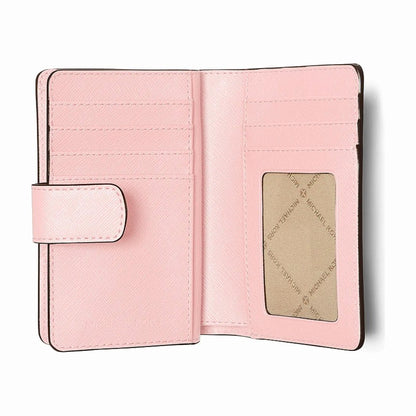Michael Kors Medium Crossgrain Leather Wallet - POWDER BLUSH