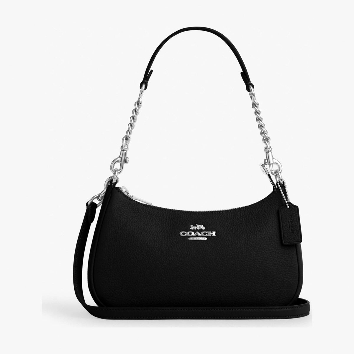 Coach Teri Shoulder Bag - Silver/Black