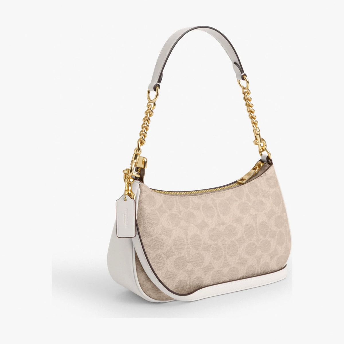 Coach Teri Shoulder Bag In Signature Canvas - Gold/Sand/Chalk
