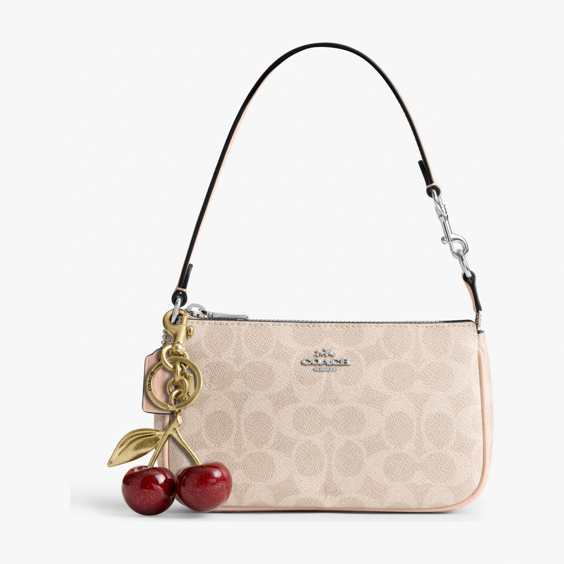 Coach Nolita 19 In Signature Canvas - Silver/Sand/Taupe