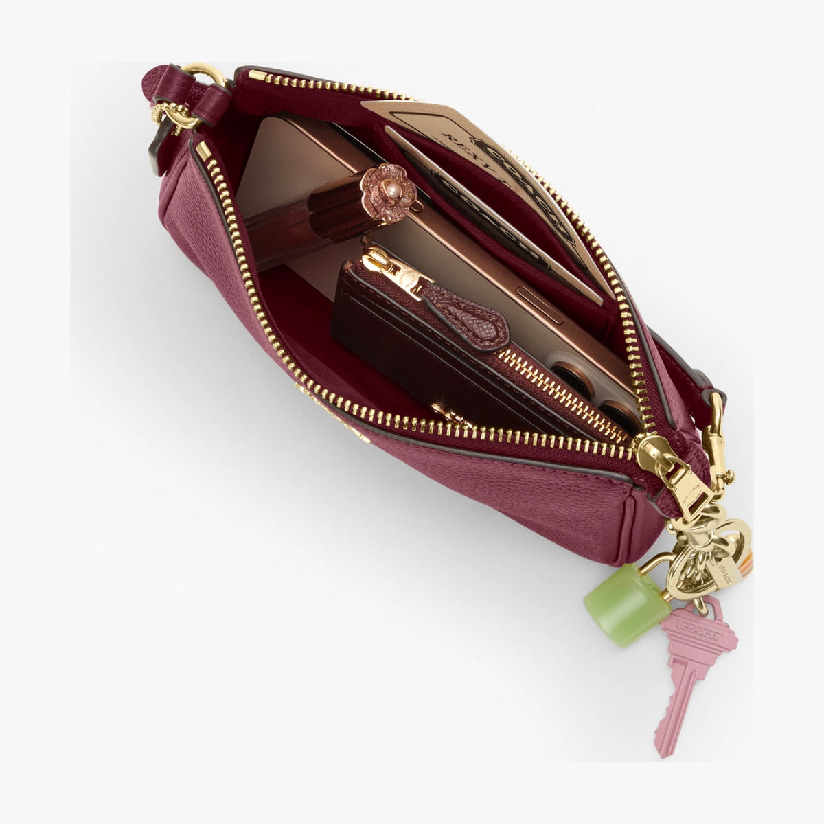 Coach Nolita 19 - Gold/Dark Cherry
