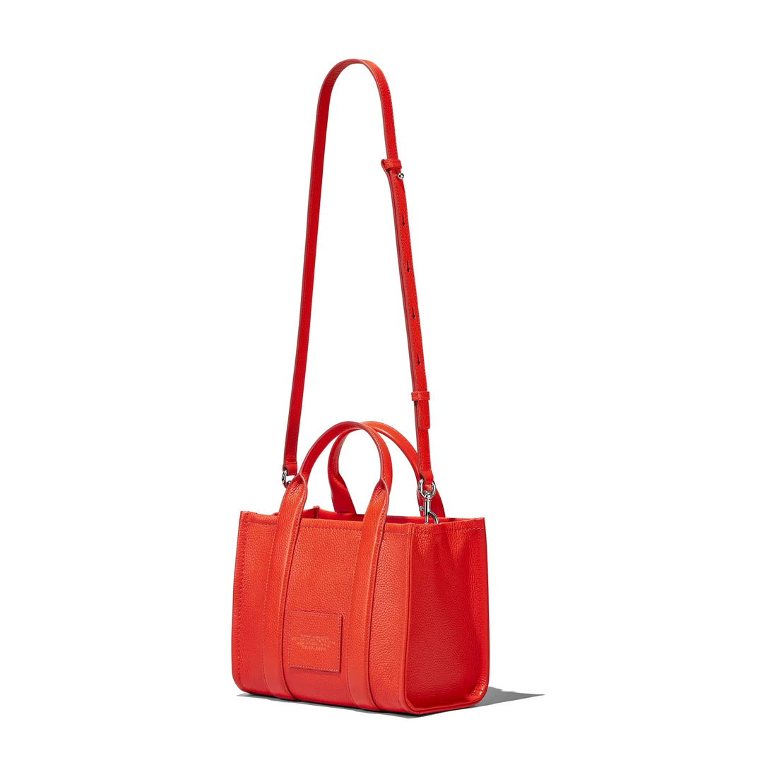 Marc Jacobs The Leather Small Tote Bag - ELECTRIC ORANGE