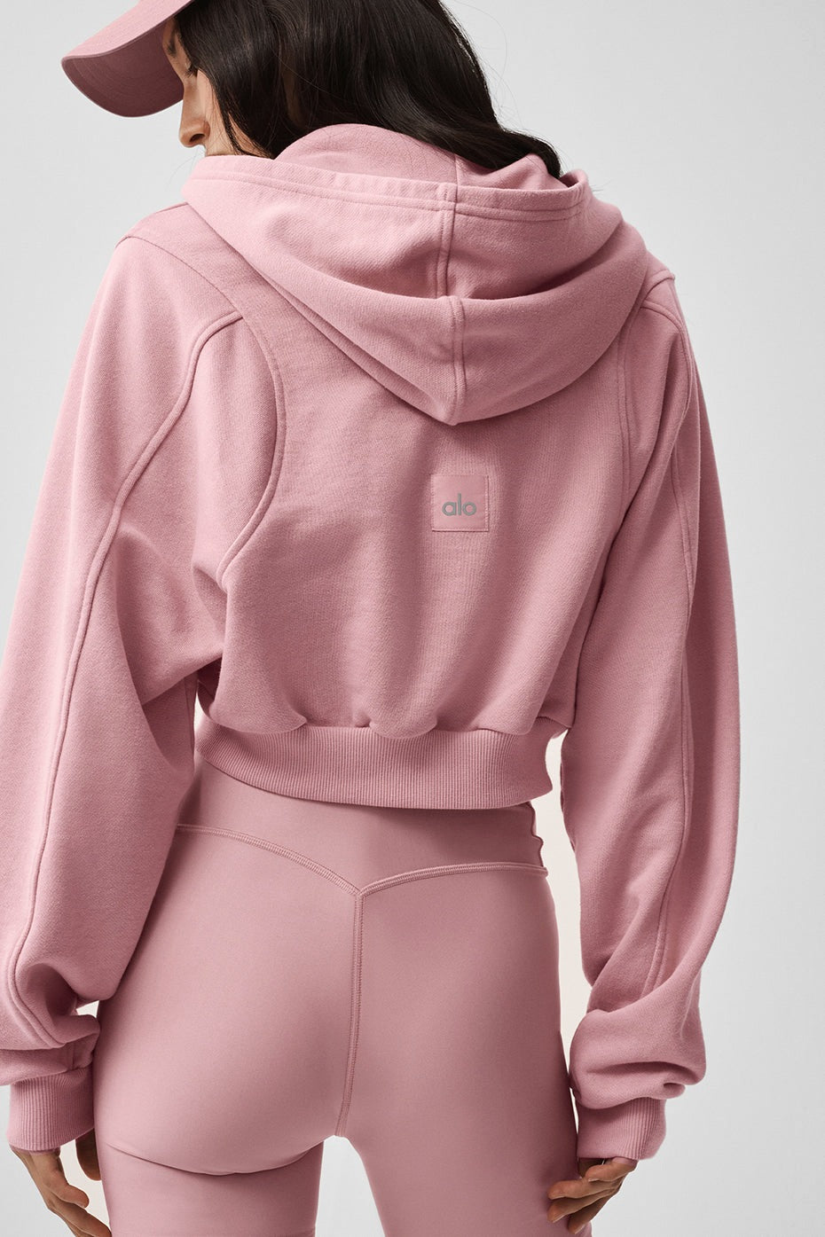 Alo Yoga Sweet Escape Zip Up Hoodie - Vintage Pink