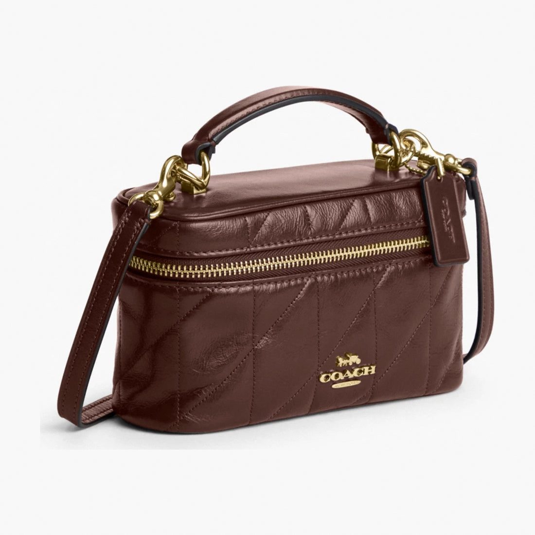 Coach Rainer Crossbody Bag 18 With Quilting - Gold/Maple