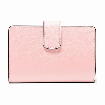 Michael Kors Medium Crossgrain Leather Wallet - POWDER BLUSH