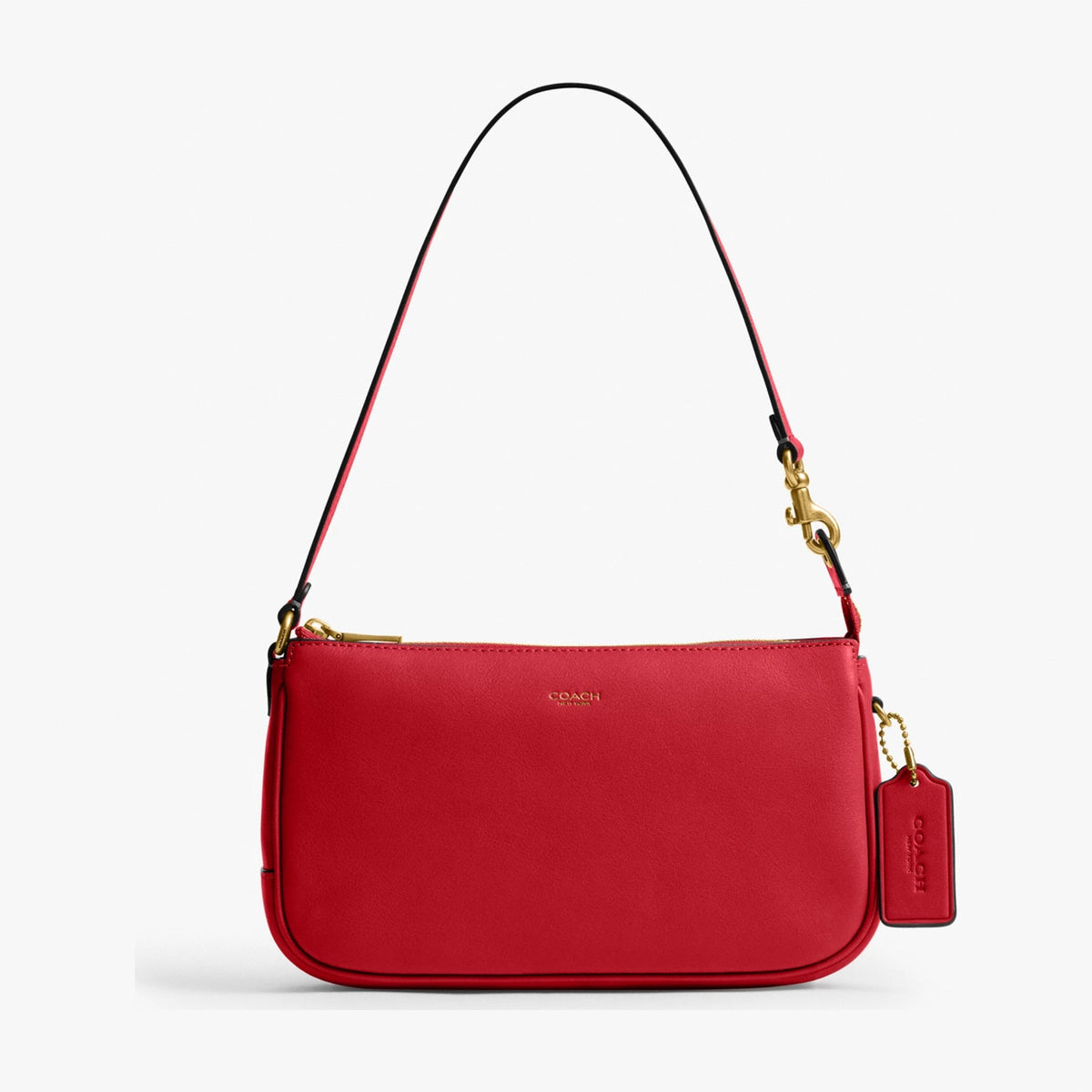 Coach Plaza Bag - Brass/Scarlet