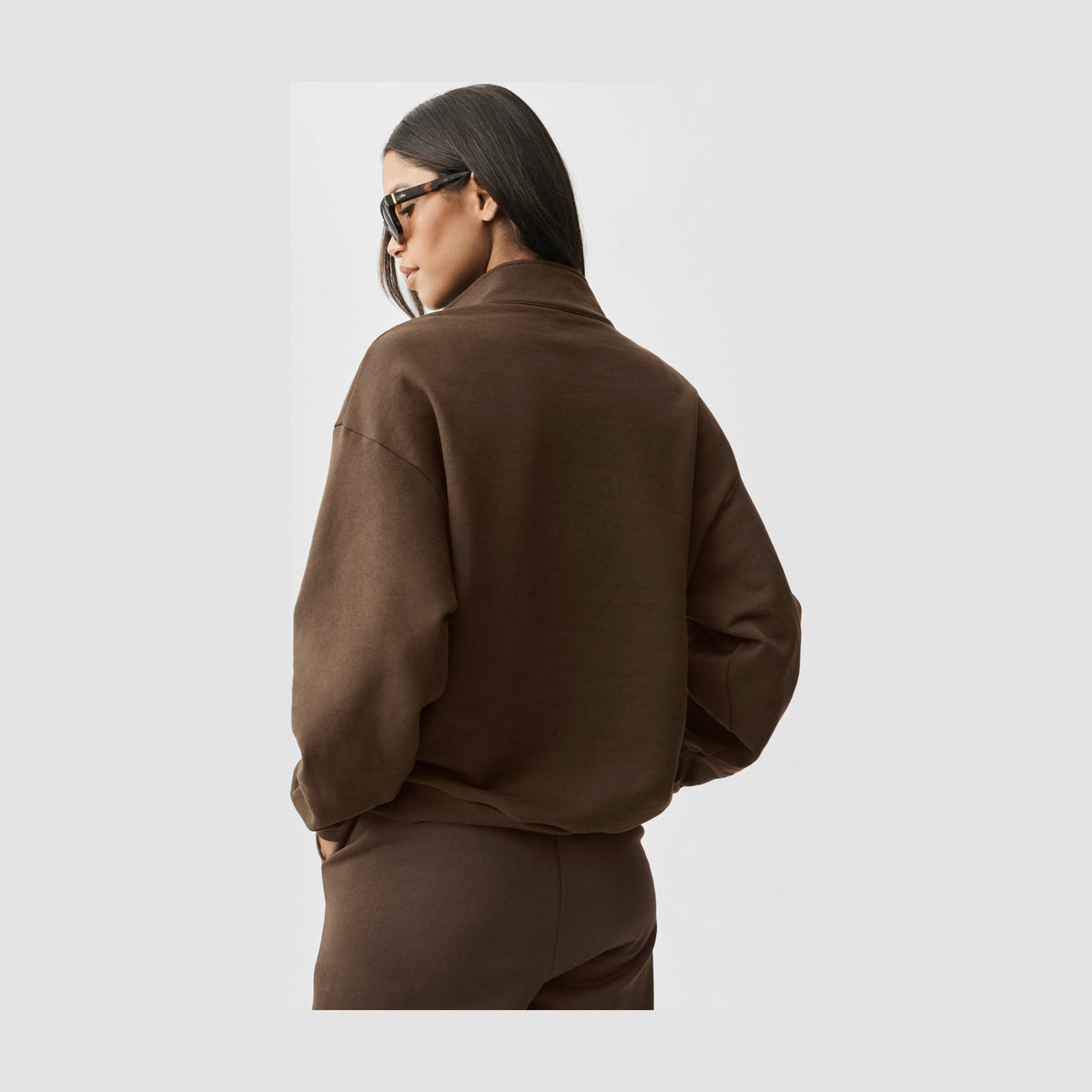 Alo Yoga Accolade 1/4 Zip Pullover - Espresso
