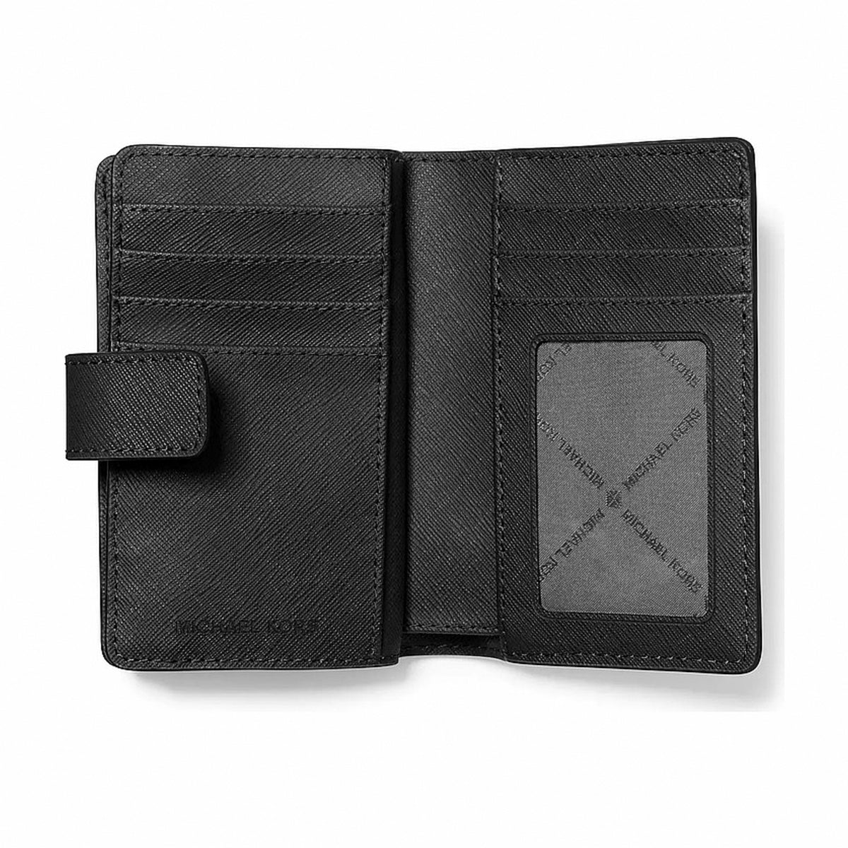 Michael Kors Medium Saffiano Leather Wallet - BLACK