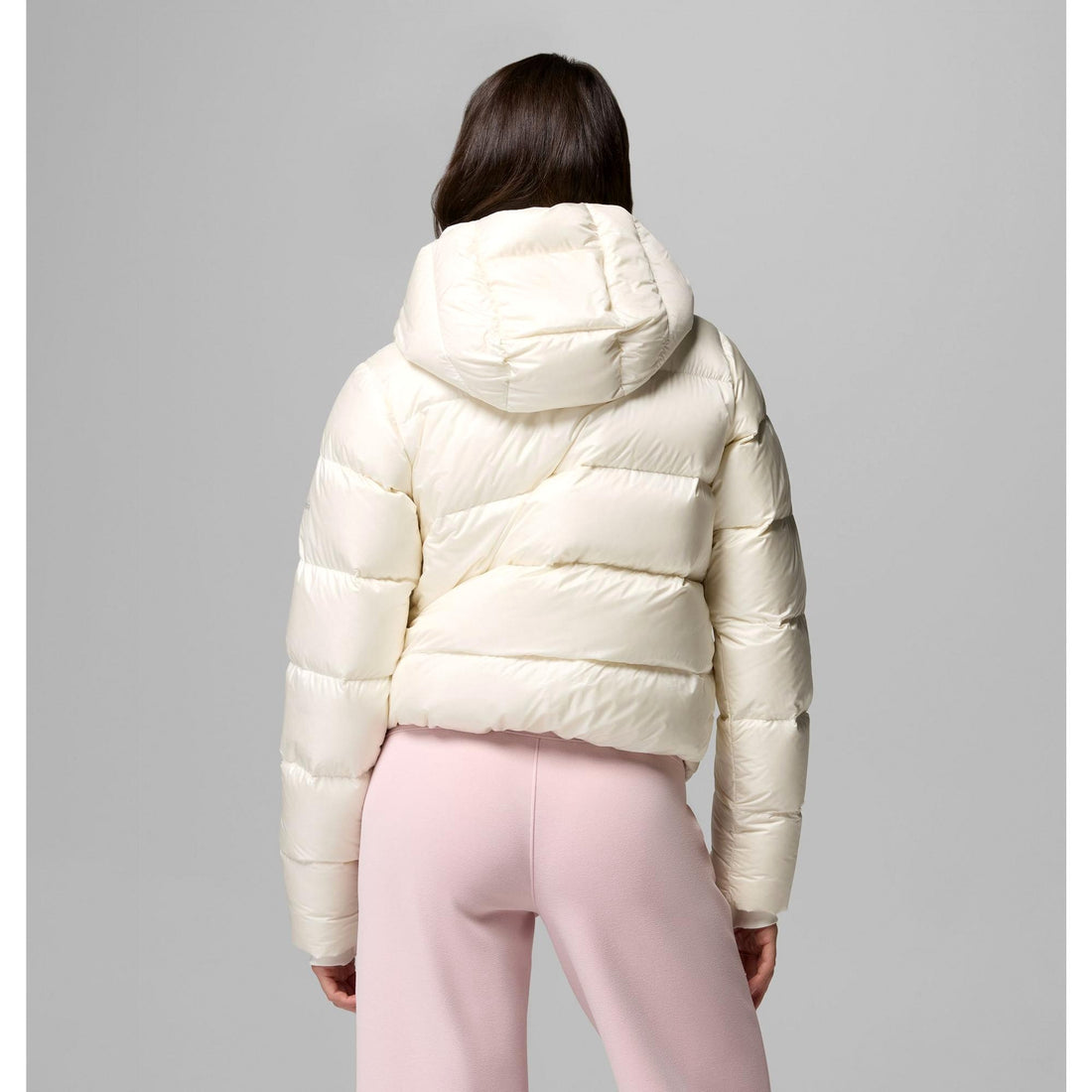 Columbia Women's Amaze Puff Hooded Jacket - Sea Salt Pearl Shine