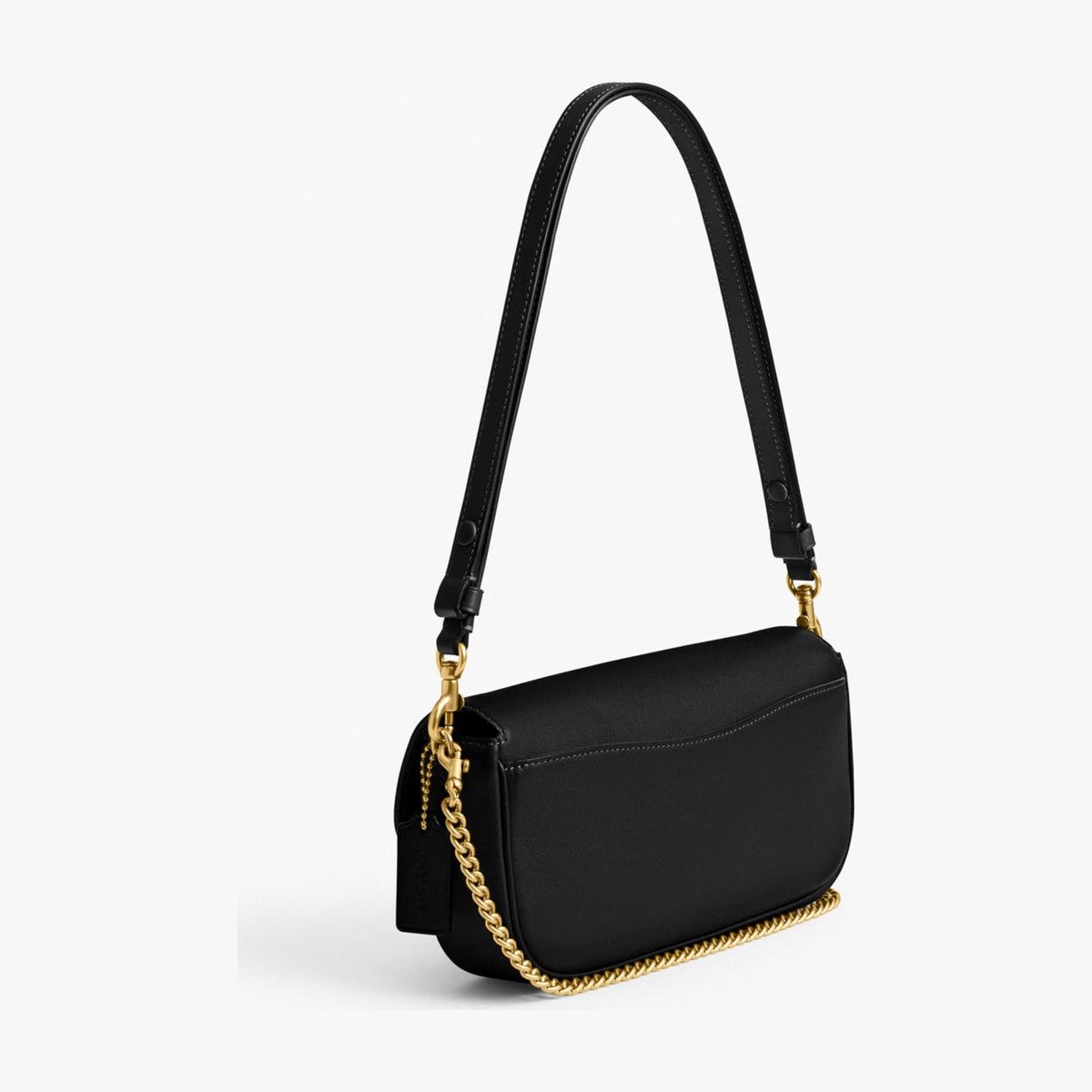 Coach Brook Flap Chain Bag - Brass/Black