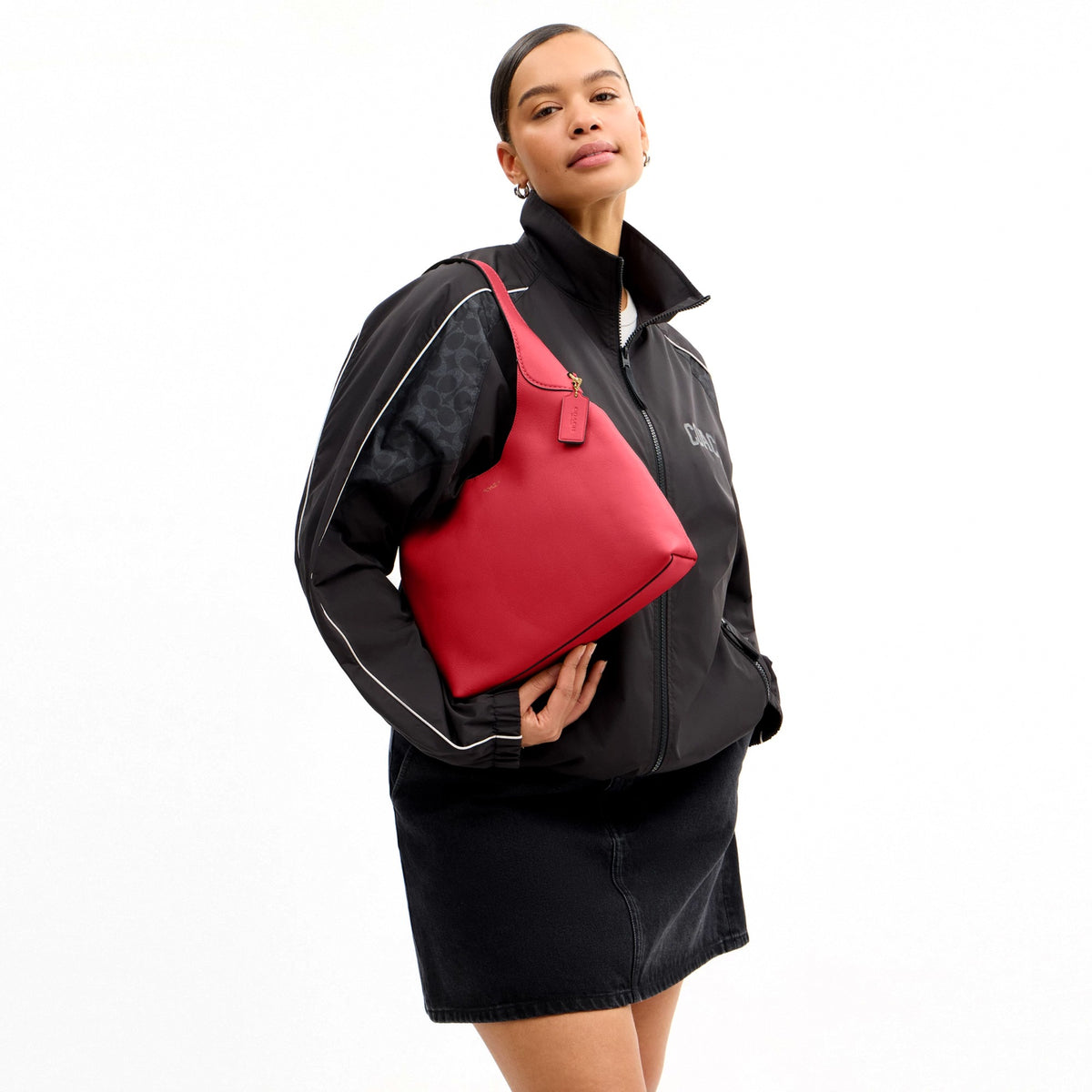 Coach Brooklyn Shoulder Bag 28 - Brass/Scarlet