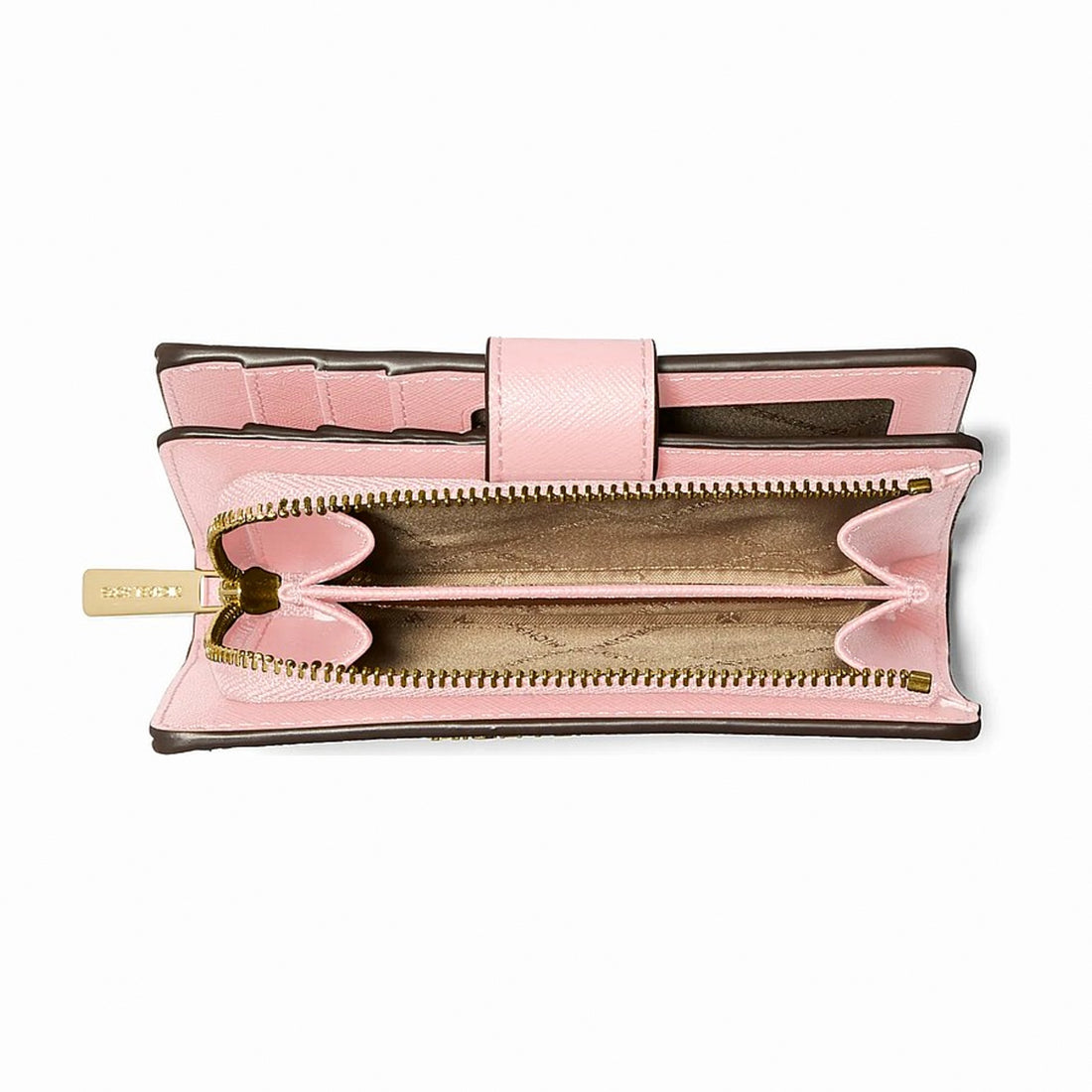 Michael Kors Medium Crossgrain Leather Wallet - POWDER BLUSH
