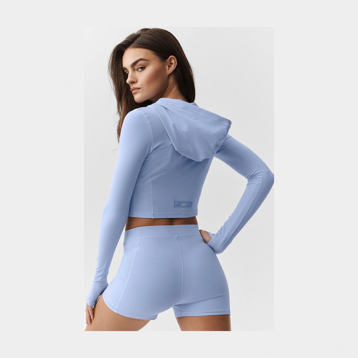 Alo Yoga Alosoft Sincere Fitted Jacket - Light Provence Blue