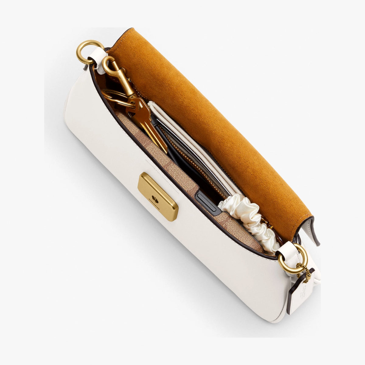 Coach Jet Shoulder Bag - Brass/Chalk