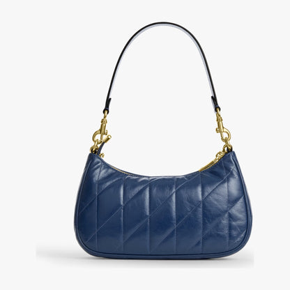Coach Teri Shoulder Bag With Quilting - Gold/Deep Blue