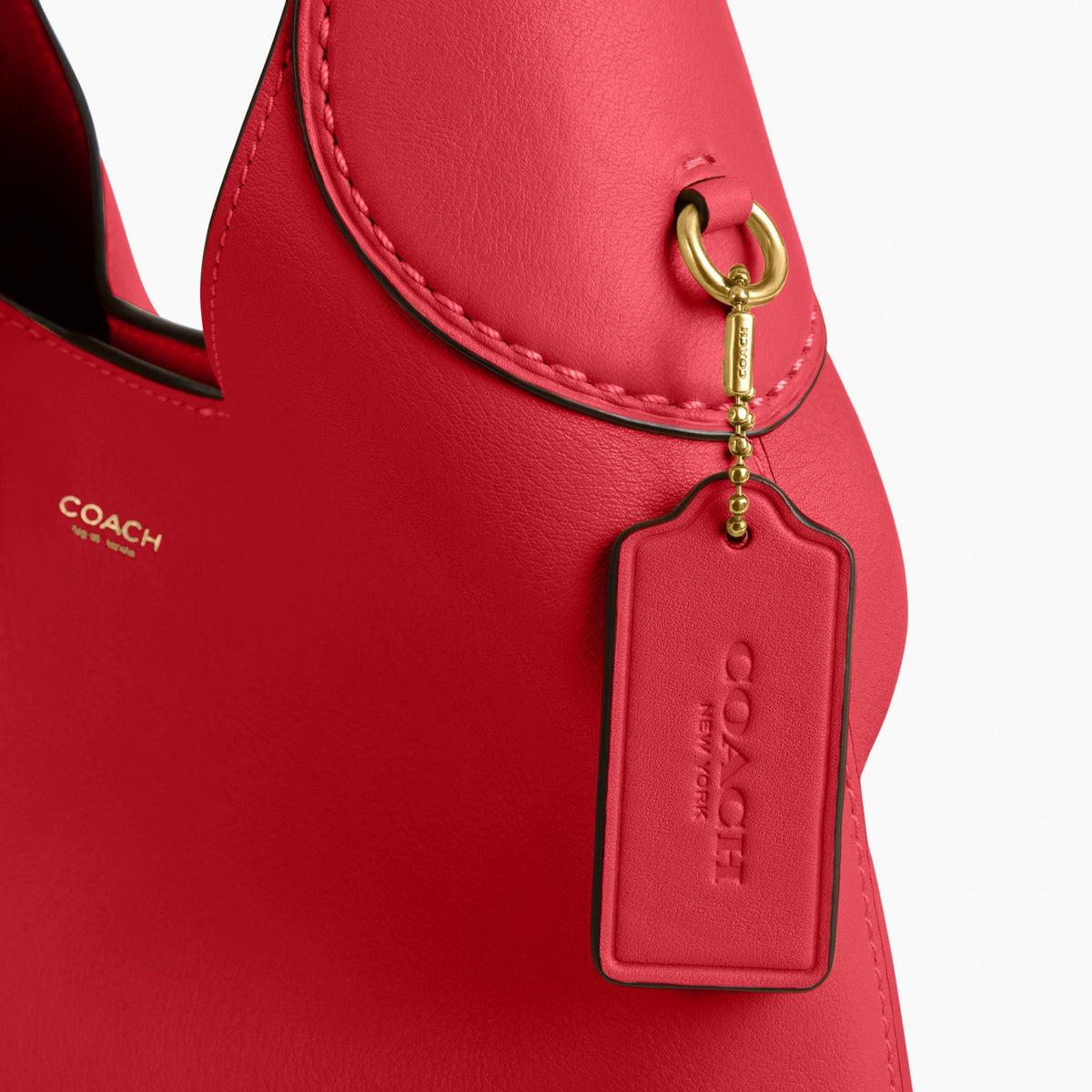 Coach Brooklyn Shoulder Bag 28 - Brass/Scarlet