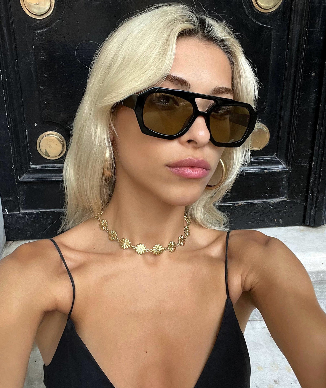 VEHLA River Sunglasses - Black/Khaki