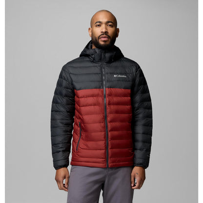 Columbia Men's Powder Lite II Hooded Jacket - Red Oxide, Shark