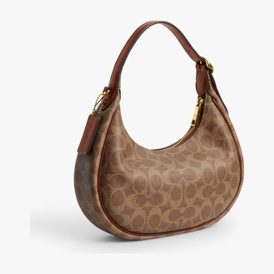 Coach Emily Shoulder Bag In Signature Canvas - Gold/Tan/Brown
