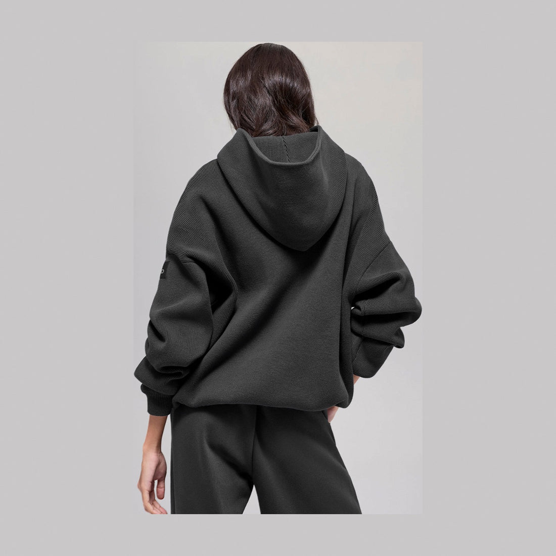Alo Yoga Scholar Hooded Sweater - Anthracite